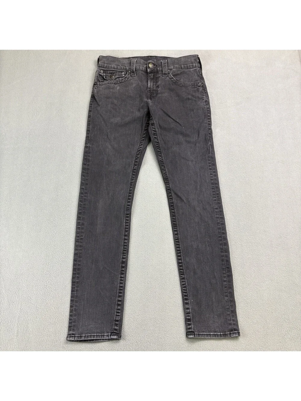 Vintage True Religion Rocco Relaxed Skinny Jeans Size 30x30 in. Black